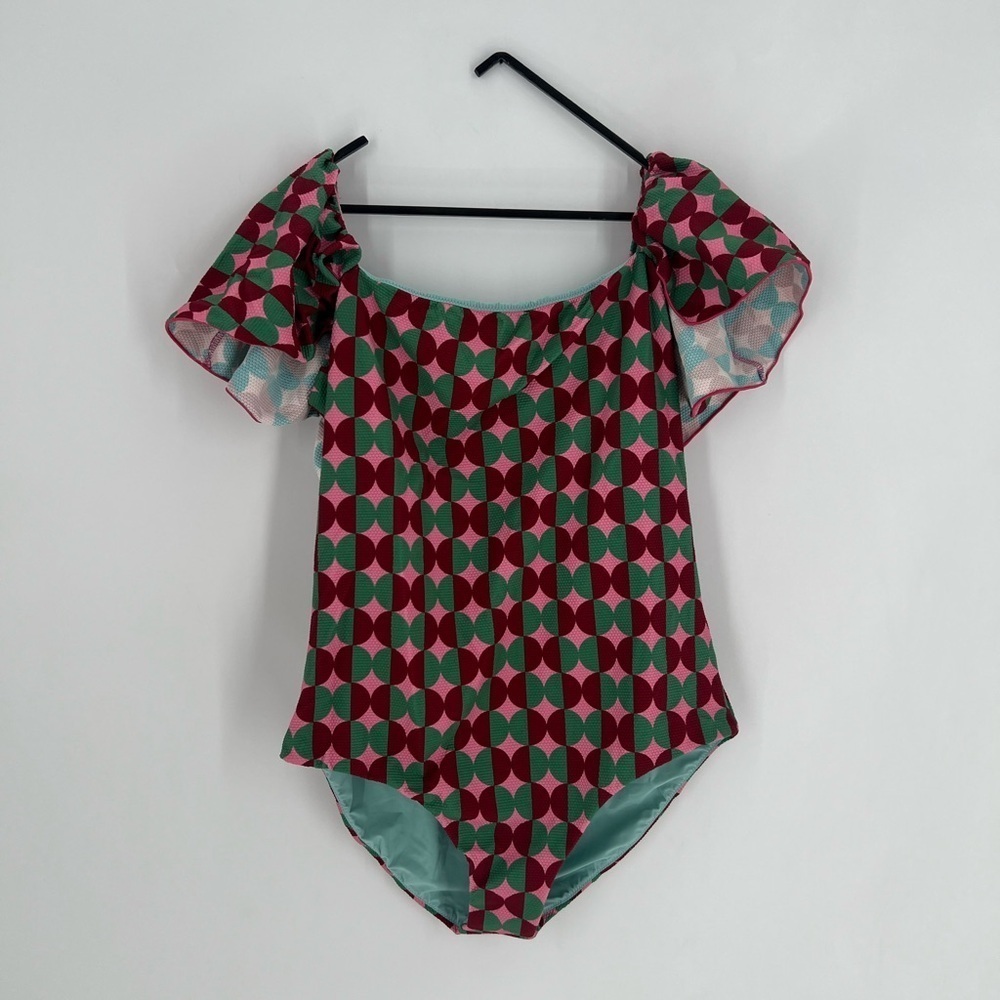 La DoubleJ Scarlett Lycra One Piece Swimsuit In Mezzaluna Pink